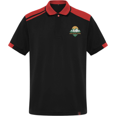 Logotrade firminės dovanos nuotrauka: „Samurai“ 160 g/m2 unisex antibakteriniai trumpomis rankovėmis polo marškinėliai