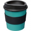 Americano® Primo 250 ml glāze ar rokturi, Aqua blue / Solid black