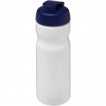 H2O Active® Base 650 ml sporta pudele ar pārslēdzamu vāku, Balts/Zils