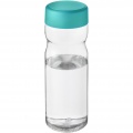 H2O Active® Base Tritan™ 650 ml ūdens pudele ar skrūvējamu vāciņu, Caurspīdīgs caurspīdīgs / Aqua blue