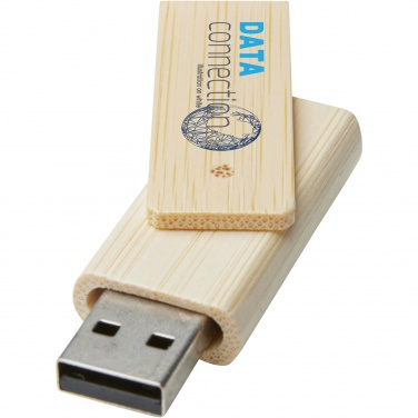 Logotrade Ideja dāvanas foto: Pagrieziet 4 GB bambusa USB zibatmiņas disku