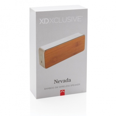 Logotrade Ideja dāvanas foto: Nevada Bamboo 3W bezvadu skaļrunis