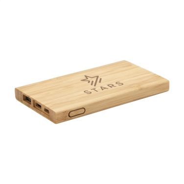 Logotrade korporatīvās dāvanas foto: Bamboo 4000 Powerbank ārējais lādētājs