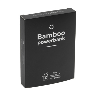 Logotrade logo dāvanas foto: Bamboo 4000 Powerbank ārējais lādētājs