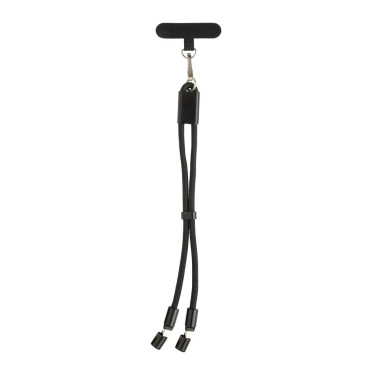 Logotrade dāvanas foto: LoopAmp RCS RPET regulējama telefona siksniņa ar 60 W kabeli