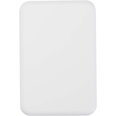 Logotrade Ideja dāvanas foto: Acrab 5000 mAh 15 W magnētiskā bezvadu pārnēsājamā uzlādes ierīce ar 20 W strāvas padevi - izgatavota no pārstrādātas plastmasas