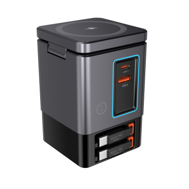 Logotrade Ideja dāvanas foto: Urban Vitamin Sacramento 105W GAN lādētājs+ievelkami kabeļi