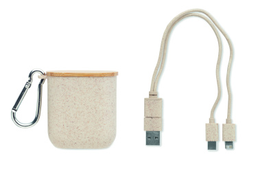 Logotrade Ideja dāvanas foto: Kabeļu komplekts korpusā