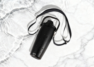 Logotrade biznesa dāvanas foto: Avira Ayala RCS atkārtoti tēraudā aizslēdzama dubultstikla pāri plecam paredzēta krūzīte