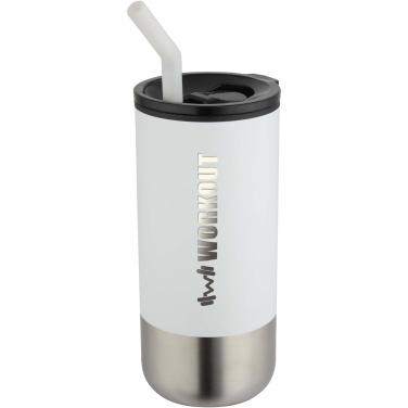 Logotrade biznesa dāvanas foto: Grayson 480 ml RCS pārstrādāta termokrūze ar salmiņu