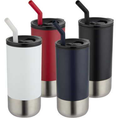 Logotrade korporatīvās dāvanas foto: Grayson 480 ml RCS pārstrādāta termokrūze ar salmiņu