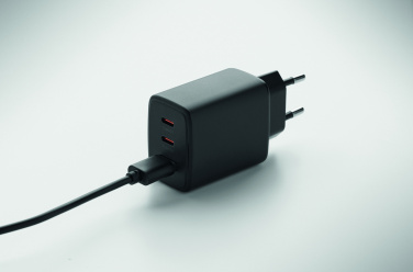 Logotrade korporatīvās dāvanas foto: ES 2 polu sienas adapteris/lādētājs
