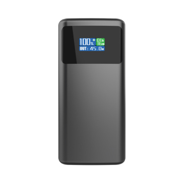 Logotrade biznesa dāvanas foto: Quantum RCS īpaši ātra PD45W 10.000mAh pārnēsājamā baterija ar ekrānu