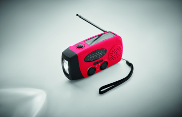 Logotrade Ideja dāvanas foto: Pārnēsājams radio SOS ar LED lukturīti
