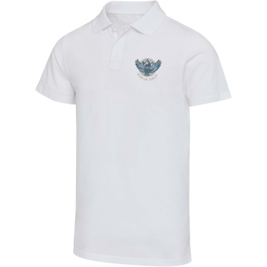 Logotrade ziemassvētku dāvanas foto: Grafīta 180 g/m² īsroku unisex OCS organiskais polo krekls