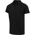 Grafīta 180 g/m² īsroku unisex OCS organiskais polo krekls, Melns