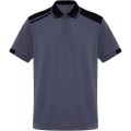 Samurai 160 g/m2 unisex antibakteriāls īsroku polo krekls, Svins / melns