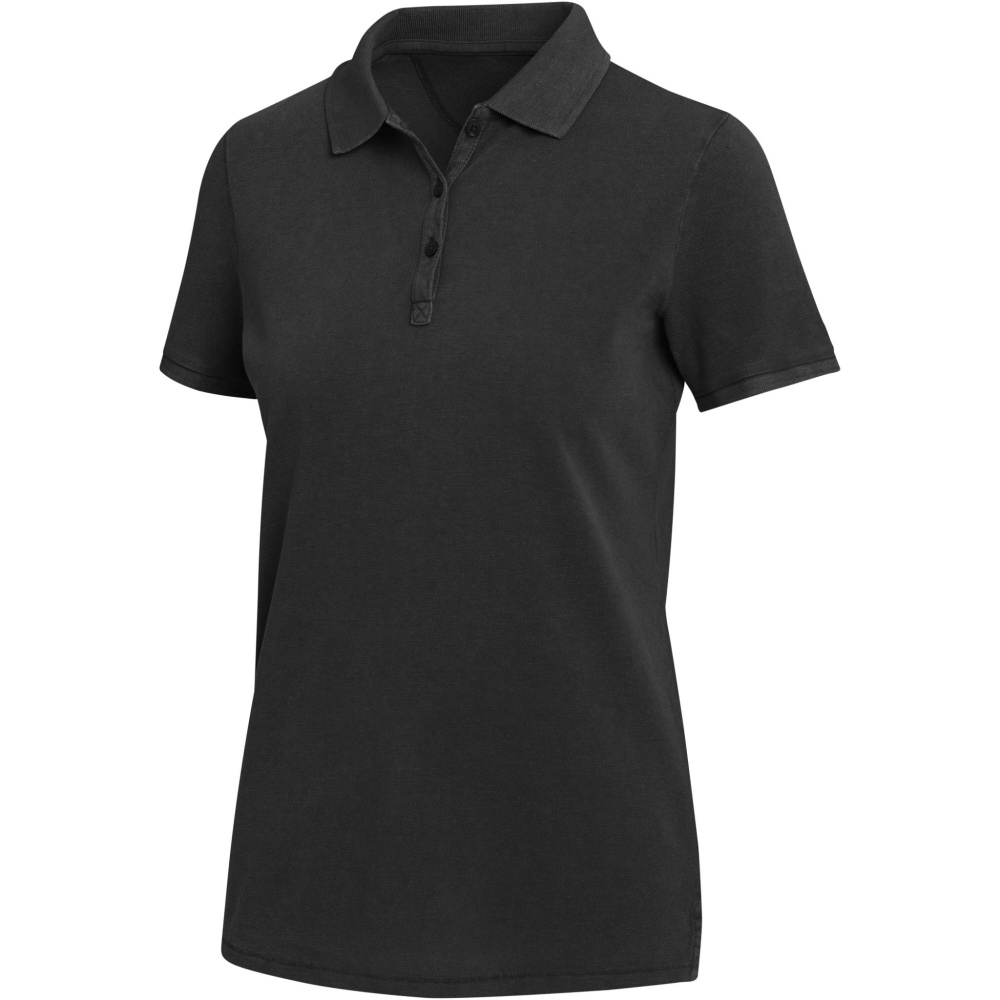 Logotrade korporatīvās dāvanas foto: Calgary 200 g/m2 mazgāts sieviešu polo krekls