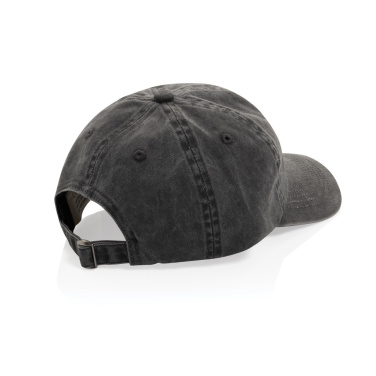 Logotrade ziemassvētku dāvanas foto: BEAU AWARE™ Mazgāta 6 paneļu 270 g/m² kokvilnas tvīla cepure