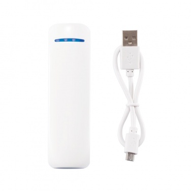 Логотрейд pекламные cувениры картинка: 2.600 mAh powerbank, white