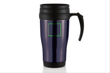 Логотрейд бизнес-подарки картинка: Stainless steel mug, purple blue