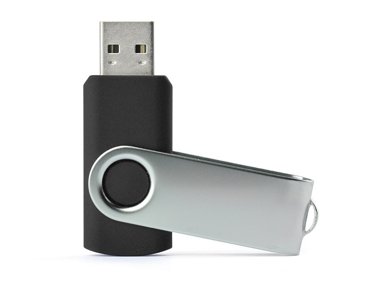 Логотрейд pекламные cувениры картинка: USB mälupulk Twister, 8 GB, must