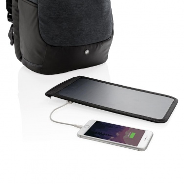 Лого трейд pекламные подарки фото: Firmakingitus: Swiss Peak eclipse solar backpack, black