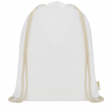 Логотрейд pекламные продукты картинка: Orissa 100 g/m² organic cotton drawstring bag 5L