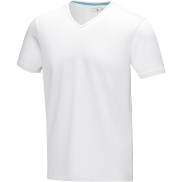 Лого трейд pекламные подарки фото: Kawartha short sleeve men's organic V-neck t-shirt