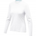 Ponoka long sleeve women's organic t-shirt, Белый