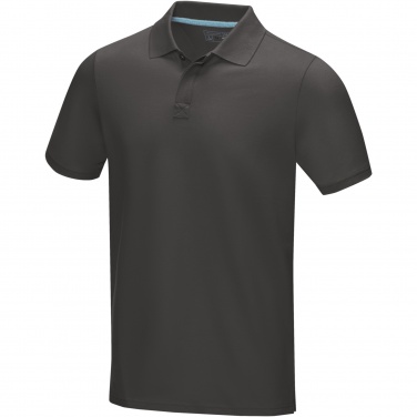 Лого трейд pекламные cувениры фото: Graphite short sleeve men’s organic polo