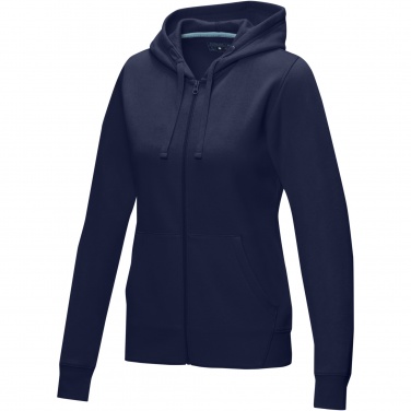 Лого трейд pекламные продукты фото: Ruby women’s organic recycled full zip hoodie