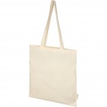 Orissa 140 g/m² organic cotton tote bag 7L, Естественный