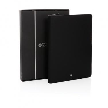 Логотрейд pекламные cувениры картинка: Портфель Swiss Peak Heritage RCS rPU A4 с застежкой-молнией