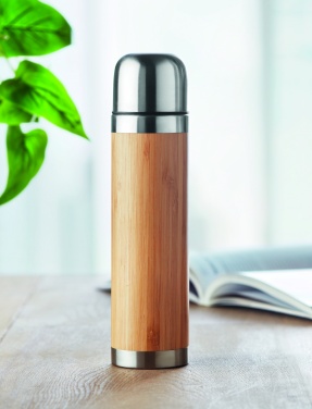 Логотрейд pекламные подарки картинка: Термос из бамбука 400ml CHAN BAMBOO