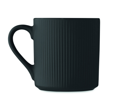 Логотрейд pекламные подарки картинка: Ribbed ceramic mug mat 340 ml