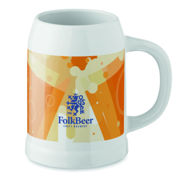 Логотрейд pекламные подарки картинка: Sublimation beer mug 500 ml