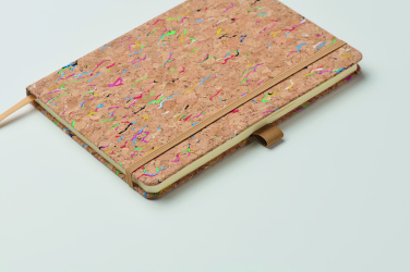 Лого трейд бизнес-подарки фото: A5 cork coloured notebook