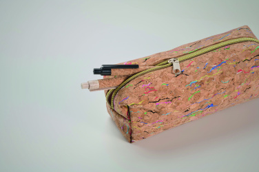 Логотрейд бизнес-подарки картинка: Coloured cork pencil case