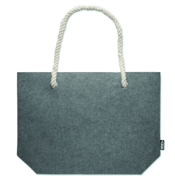 Лого трейд бизнес-подарки фото: RPET felt beach bag