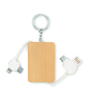 Лого трейд бизнес-подарки фото: Key ring charging cable