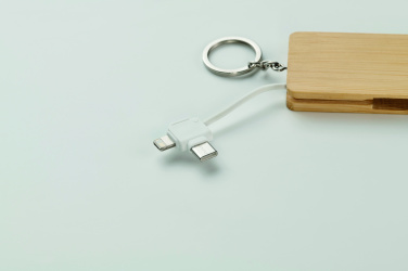 Логотрейд pекламные подарки картинка: Key ring charging cable