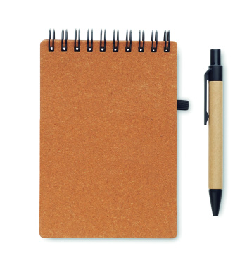 Лого трейд pекламные продукты фото: Recycled notebook with ball pen