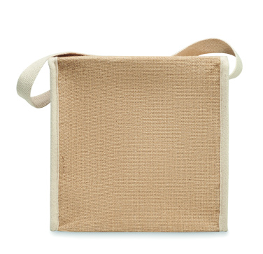 Логотрейд pекламные cувениры картинка: Jute and canvas cooler bag 3L