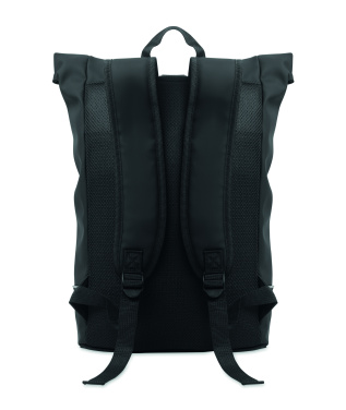 Логотрейд pекламные cувениры картинка: Laptop 15" roll top PU backpack