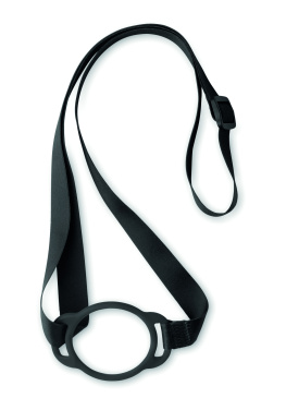 Логотрейд pекламные подарки картинка: Lanyard with cup holder 6cm