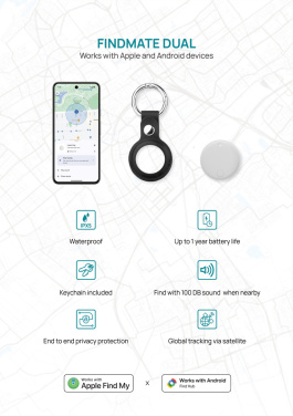 Логотрейд pекламные продукты картинка: Findmate Dual RCS — поисковик предметов из переработанного пластика IPX 5