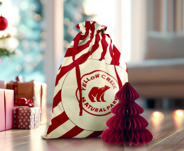 Логотрейд pекламные продукты картинка: Large Santa cotton bag