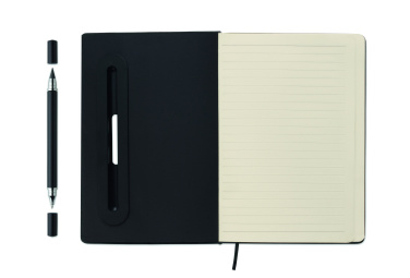 Логотрейд pекламные подарки картинка: A5 notebook with phone holder