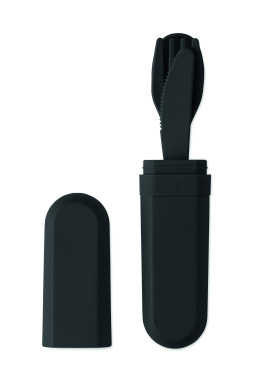 Логотрейд pекламные подарки картинка: Cutlery set and case in PLA
